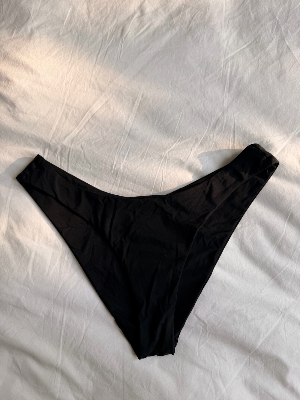 Roxy Black Bikini Bottom with Subtle Logo